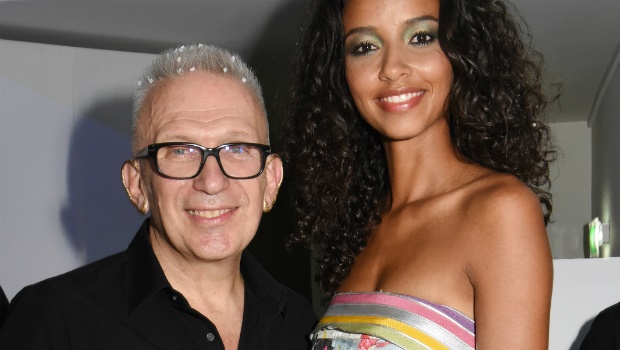 Jean Paul Gaultier and Flora Coquerel attend the Jean Paul Gaultier Haute Couture Fall/Winter 2017-2018 show