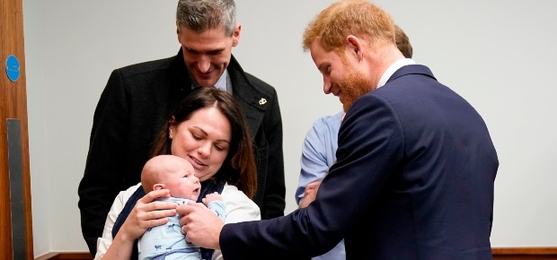 Prince Harry and baby James. (Photo: Getty/Gallo Images)