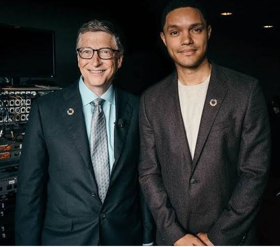 Trevor Noah and Bill Gates 