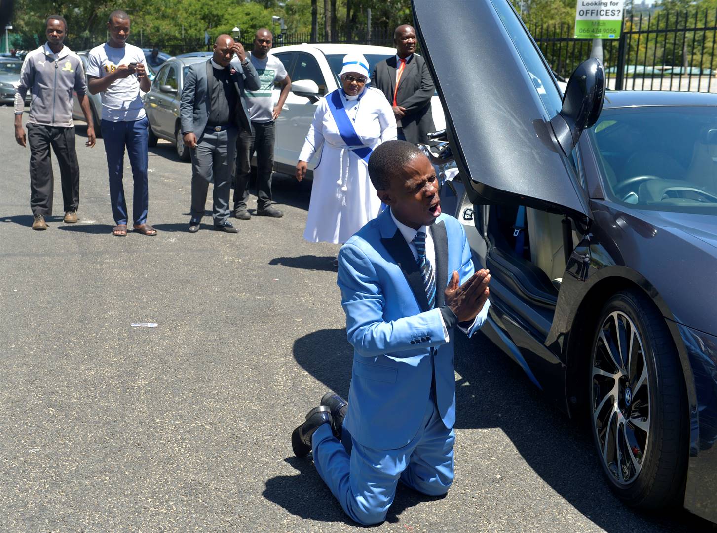 Pastor Mboro visited Alleluia Ministries International but was denied entry into the church. Picture: Trevor Kunene