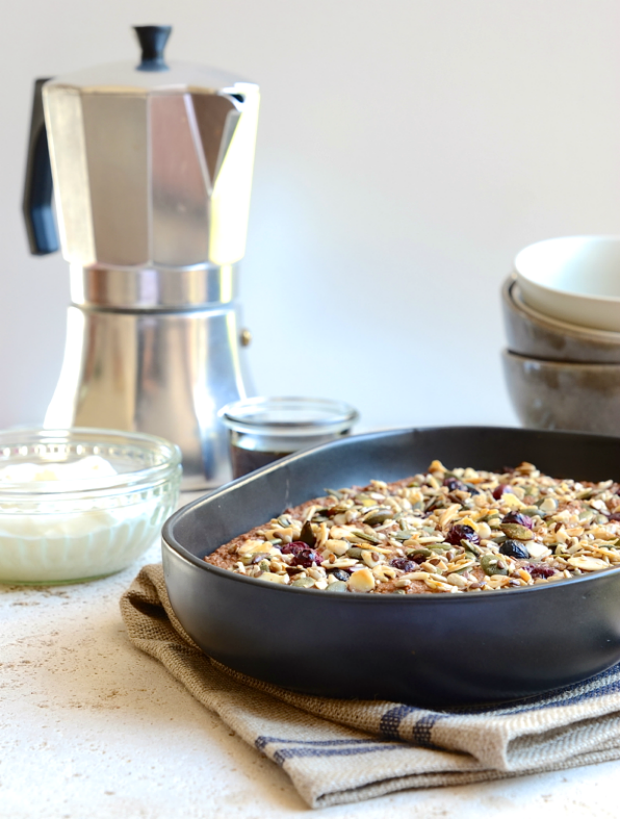 blueberry and oat breakfast bake recipe