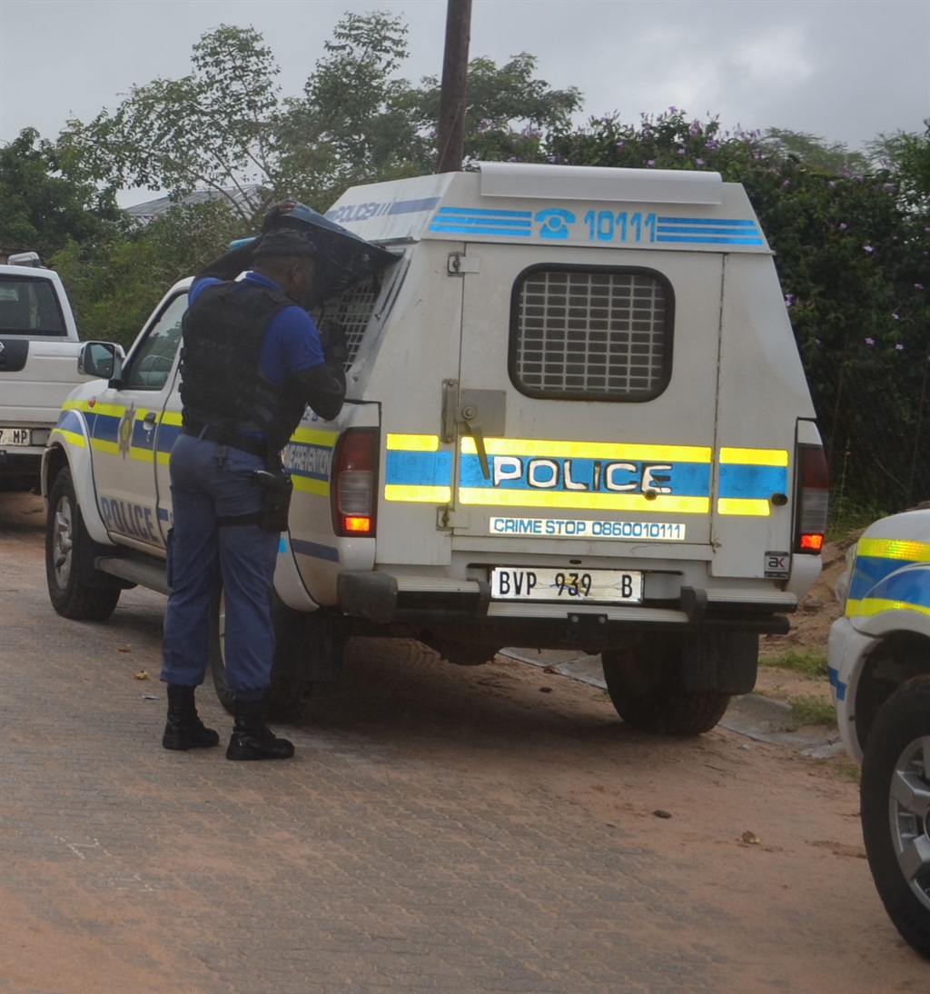 Police attended the scene after a woman was raped and robbed. Photo by Oris Mnisi 
