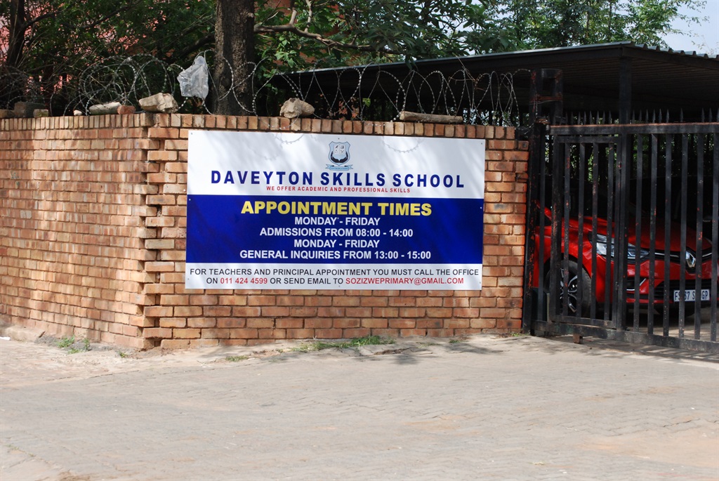 Pupils from this school, the Daveyton Skills School, are unhappy with their principal. Photo by Khaya Masipa 