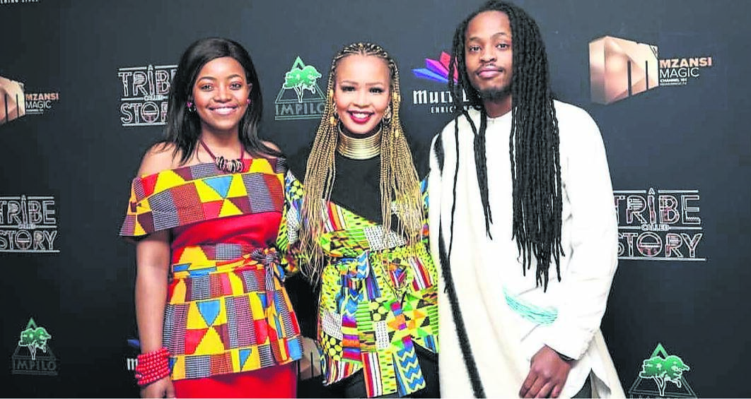 dressed up Thembalethu Mfebe, Aluta Qupa and Mbalizethu Zulu at the Impilo screening 