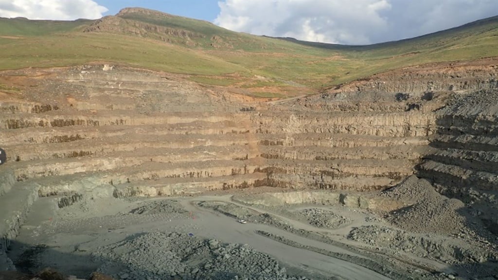 The Liqhobong mine in the Maluti mountains.