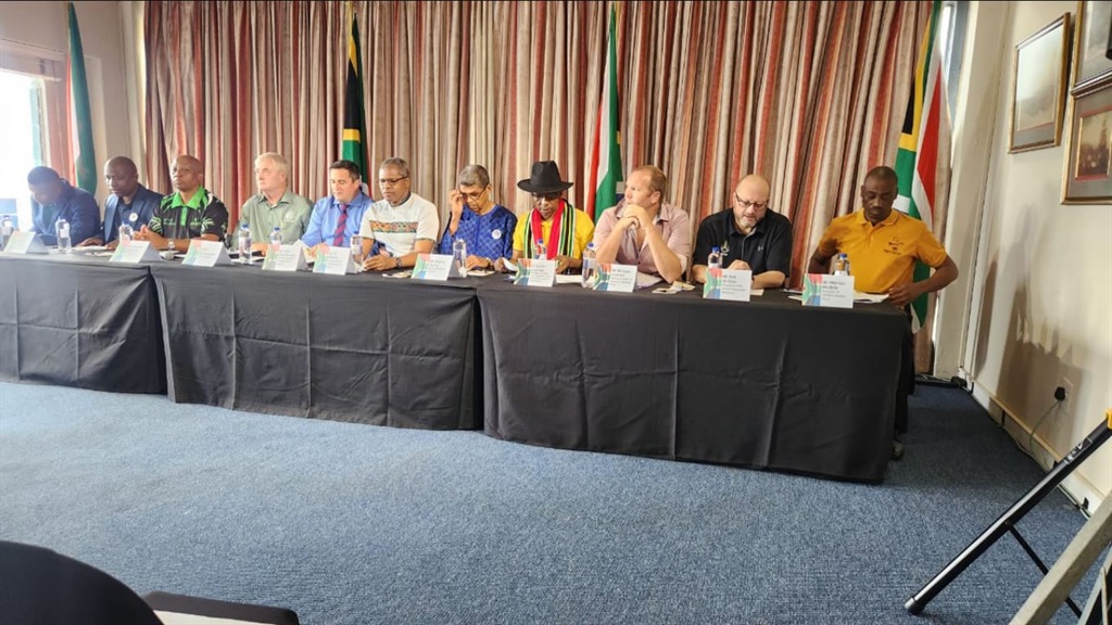 Multi-Party Charter leaders express distrust in IEC for 2024 elections. Photo from X