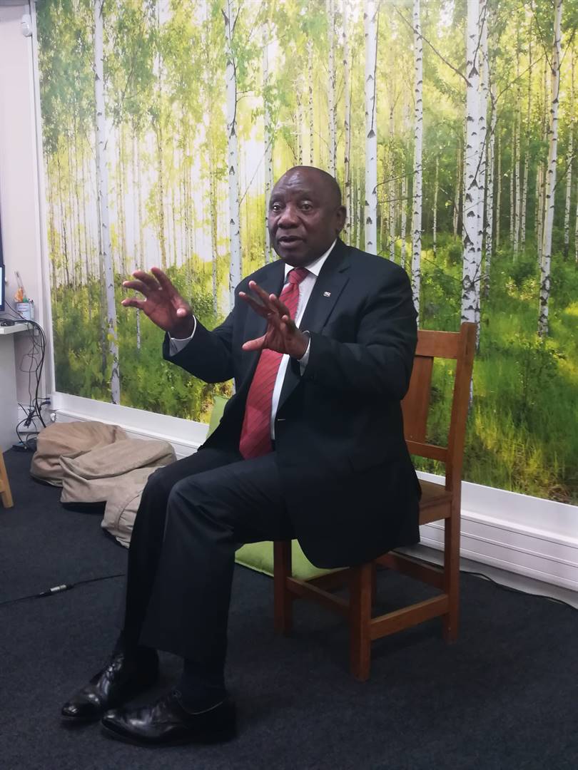 President Cyril Ramaphosa in East London.Picture: Lubabalo Ngcukana