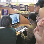 Learners have a blast exploring mini-library