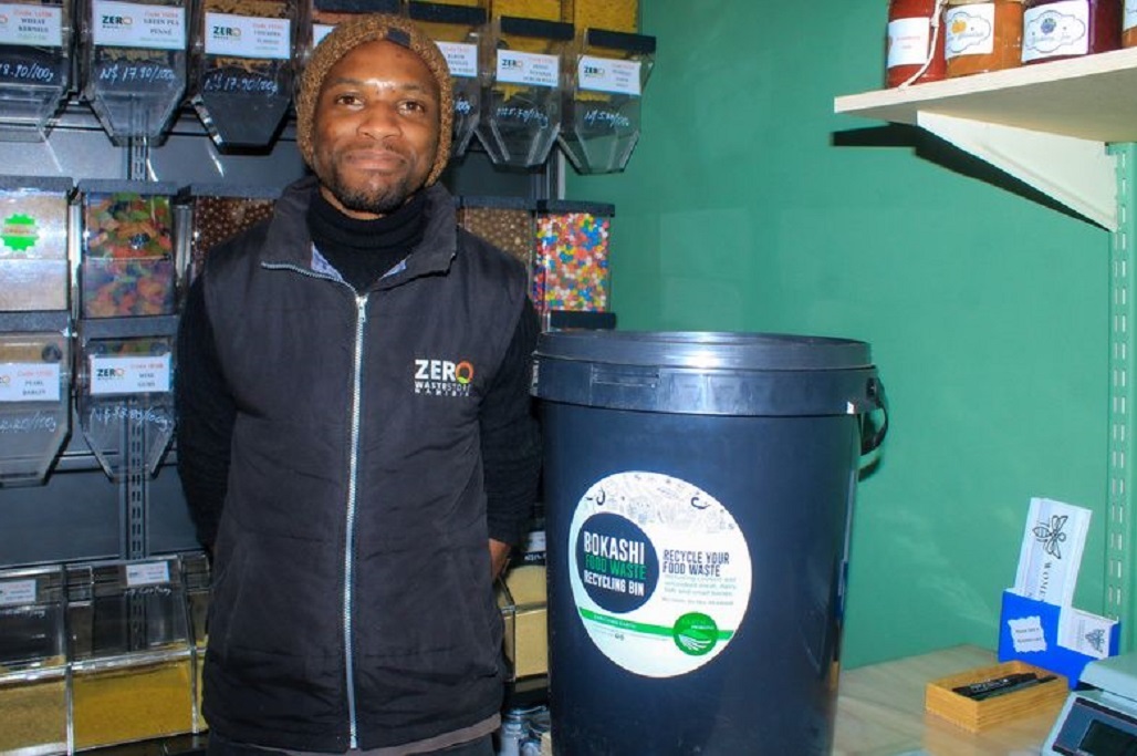 David Johannes, shop assistant at Zero Waste Shop 