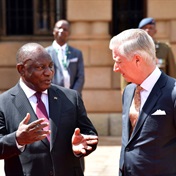 Belgium had President Cyril Ramaphosa squirming with jabs about Russia during a royal visit