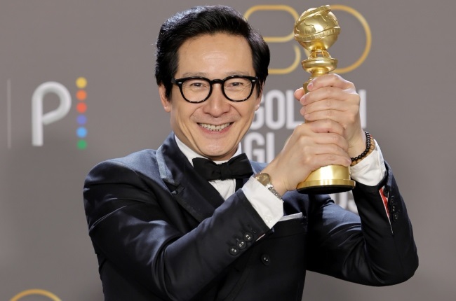 Ke Huy Quan won the Oscar for Best Supporting Actor for his role in Everything Everywhere All at Once. (PHOTO: Gallo Images/Getty Images)