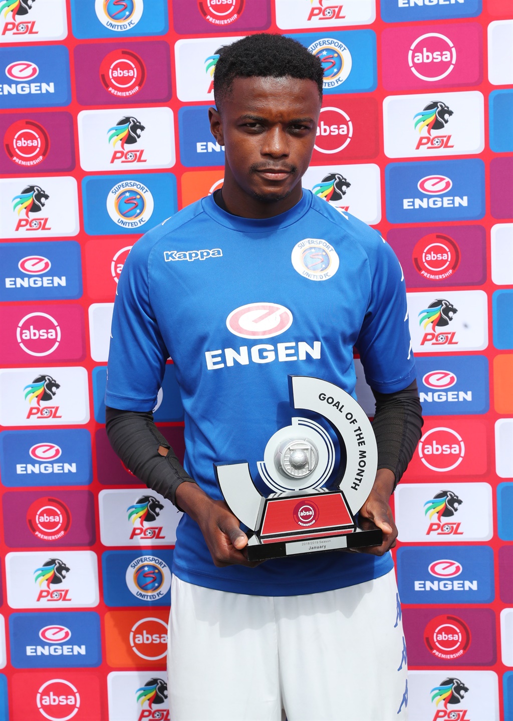 Teboho Mokoena of Supersport United won Goal of the month for January.