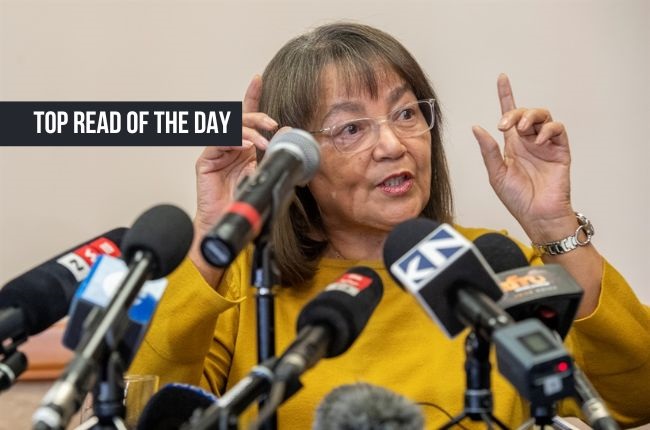 : Tourism Minister Patricia de Lille wants the South African Tourism board to "immediately" stop the controversial Tottenham Hotspur sponsorship deal. Photo: Jaco Marais/Netwerk24
