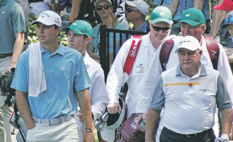 Jovan Rebula (left) and Ian Woosnam, who won the Masters at Augusta in 1991 – before Rebula was even born 
