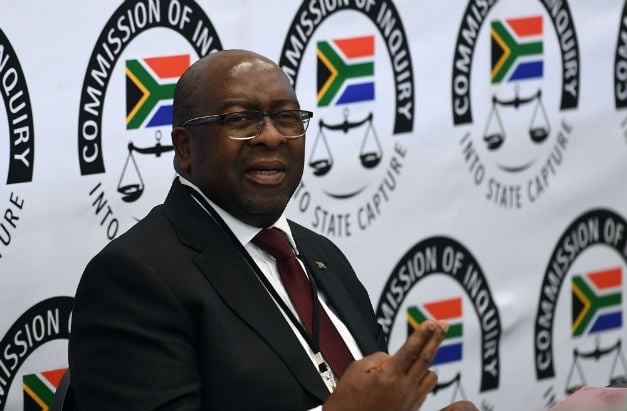 Former finance minister Nhlanhla Nene testifies at the judicial commission of inquiry into state capture. (Gallo Images/Felix Dlangamandla)