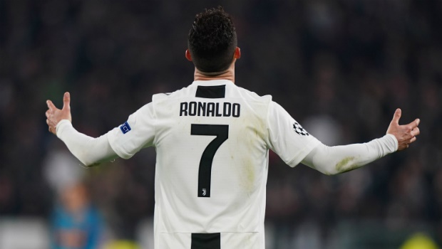 Cristiano Ronaldo of Juventus in action during the UEFA Champions League