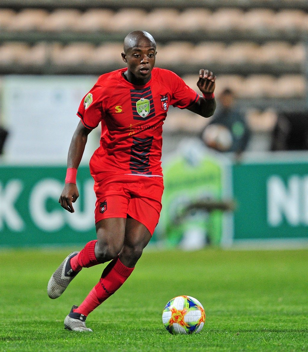 Zakhele Lepasa of TS Galaxy during the 2019 Nedbank Cup