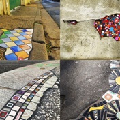 This street artist is filling cracks and potholes across Europe with beautiful mosaic art
