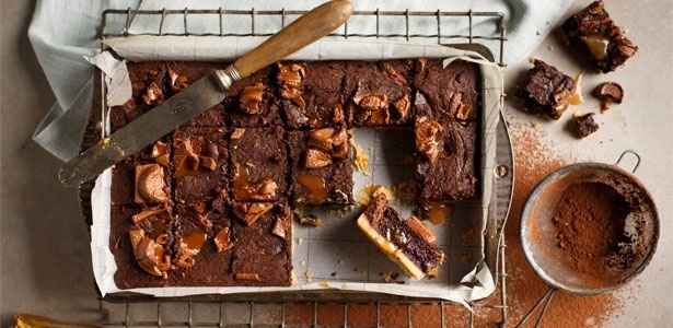 Rolo millionaire brownies