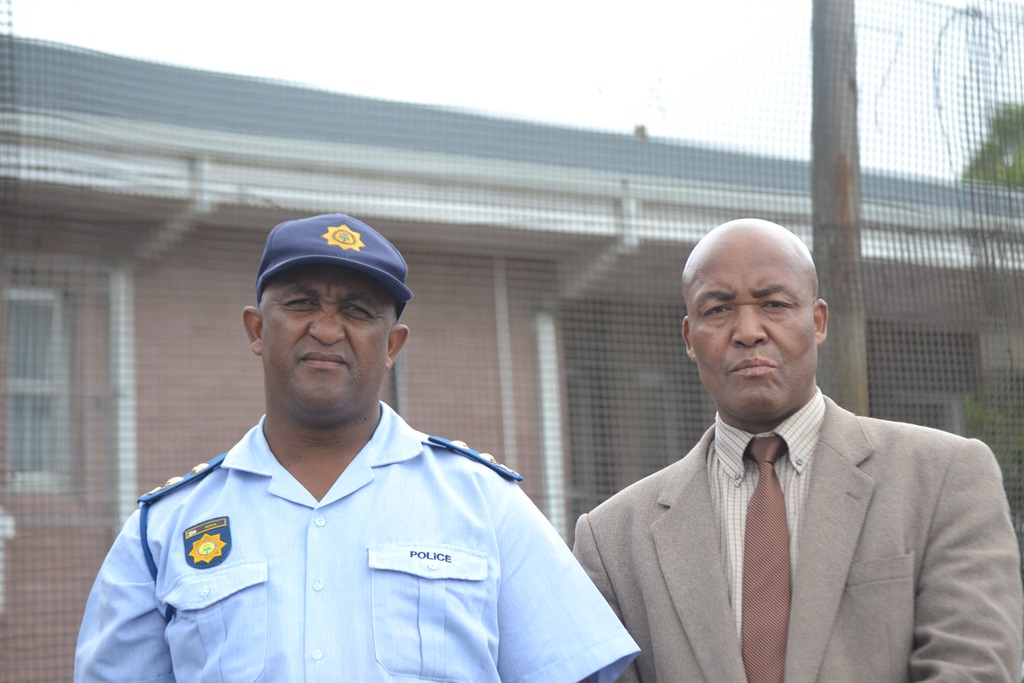 Nelson Mandela Bay district commissioner, Major-General Vuyisile Ncata and lead investigator Detective Colonel Willie Mayi, at the New Brighton Magistrate Court. Photo by Luvuyo Mehlwana