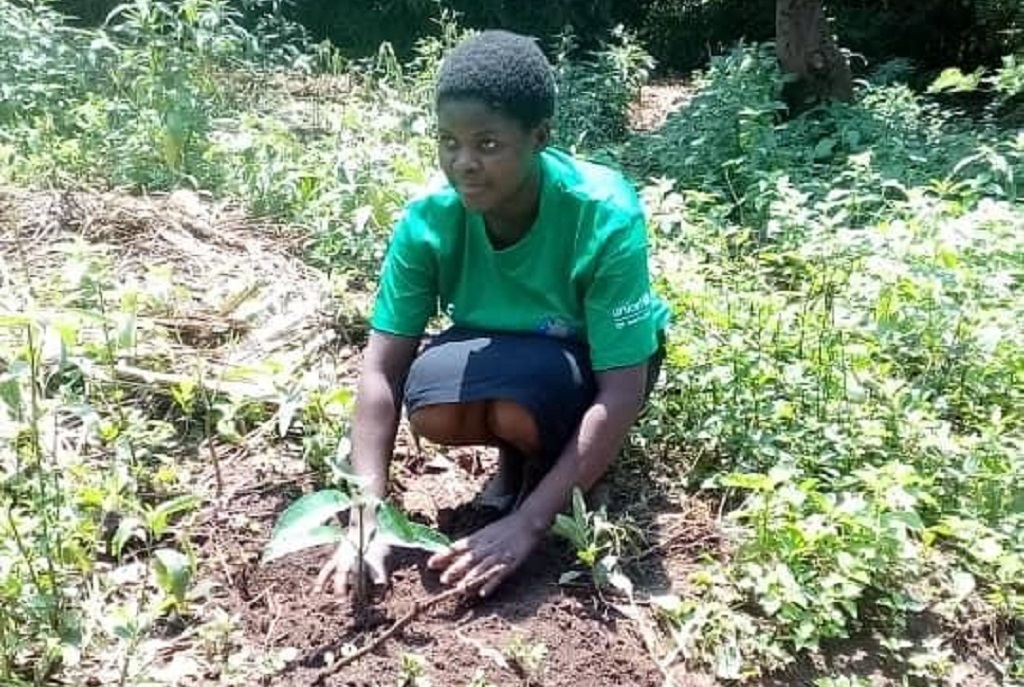 Elizabeth Chinga plants trees and educates her community on other steps to respond to climate change.