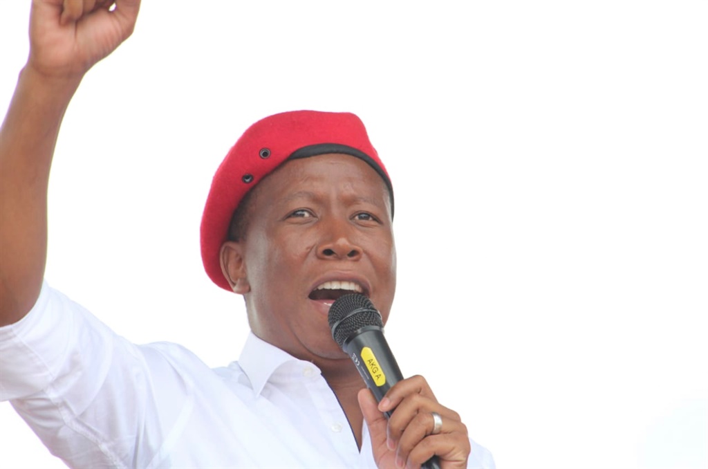 EFF leader Julius Malema says the black are eating less than dogs of the whites. Photos by Phuti Raletjena