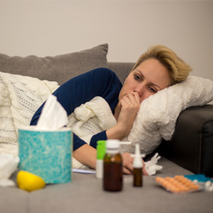 Having the flu can increase your risk for heart disease. 