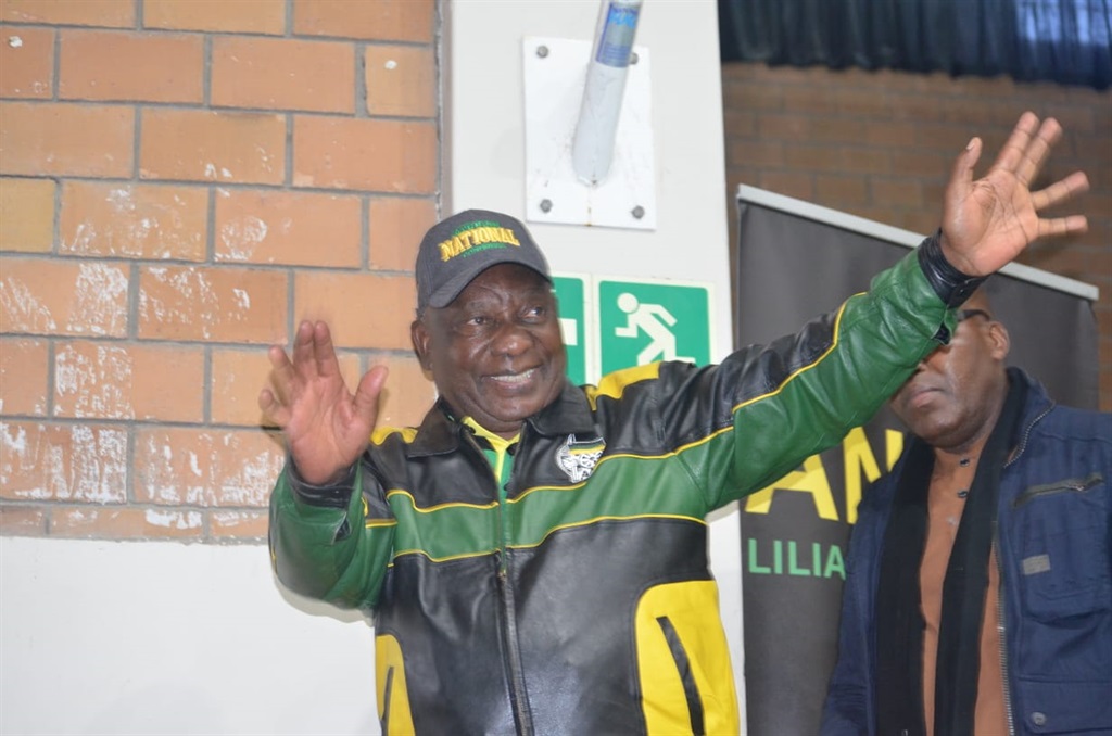 President Cyril Ramaphosa was on a campaign trail in Cape Town at the weekend.  Photo by Lulekwa Mbabamane