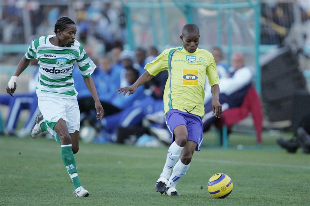 Elias Ngwepe in the colours of Mamelodi Sundowns.
