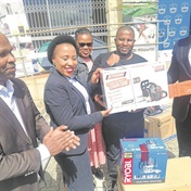 Informal businesses receive working equipment from the ECDC