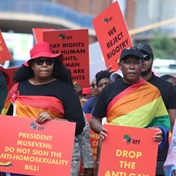 WATCH | 'Leave the people as they are': Malema leads picket against Uganda's anti-homosexuality bill
