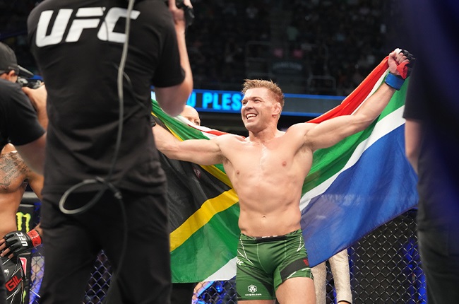 Dricus du Plessis, South Africa's MMA star in the UFC. (Louis Grasse / Getty Images)