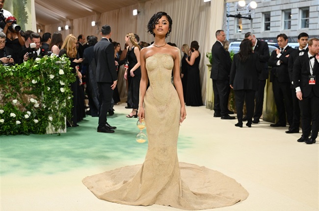 From Water to sand: Tyla stole the show at the Met Gala and needed four male models to carry her