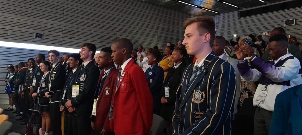 Minister Angie Motshekga held a ministerial breakfast with the 2023 matric top achievers and their parents at the MTN Innovation Centre. Photo by Zandile Khumalo