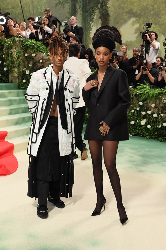 NEW YORK, NEW YORK - MAY 06: (L-R) Jaden Smith and