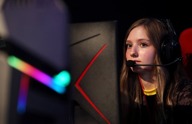 A gamer battles it out during the CS:GO World Finals on day two of the Girl Gamer Esports Festival in Feb 2020 (Photo: Getty Images)