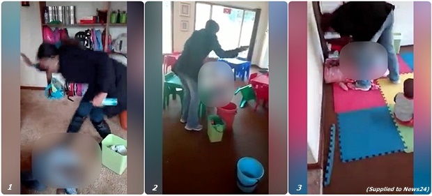 Caregiver abuses child at a crèche in Carletonville, Gauteng.