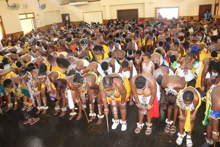 Izintombi attending Operation Vala Ntombi in Mbonambi. 