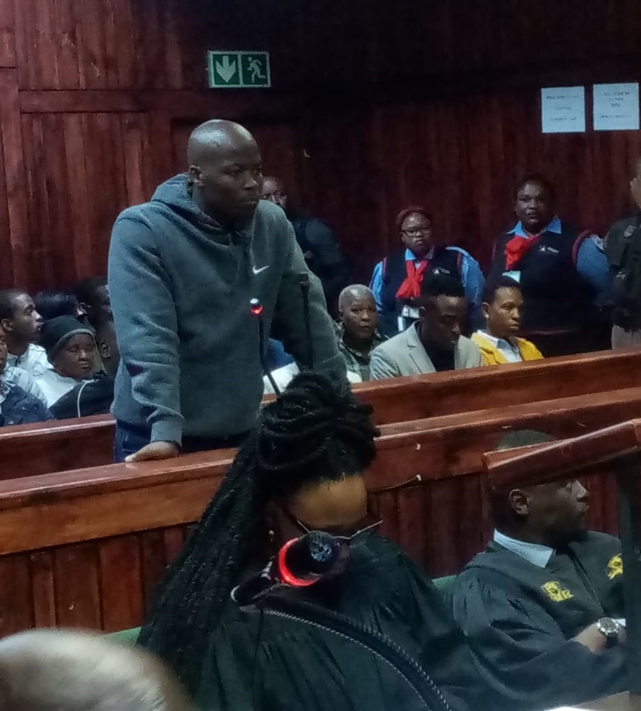 Muzikawukhulelwa Sibiya, accused number one in the Senzo Meyiwa murder trial, appeared in the Tembisa Magistrates Court on Thursday, 18 January. Photo by Sibongile Mafika