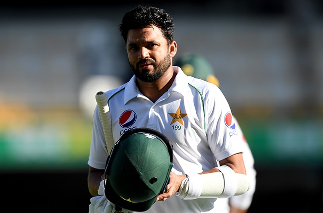 Azhar Ali of Pakistan looks dejected after losing his wicket during Day 3 of the first Test against Australia at The Gabba in Brisbane on 23 November 2019.