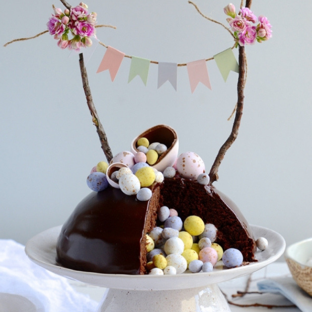 Chocolate Easter surprise cake