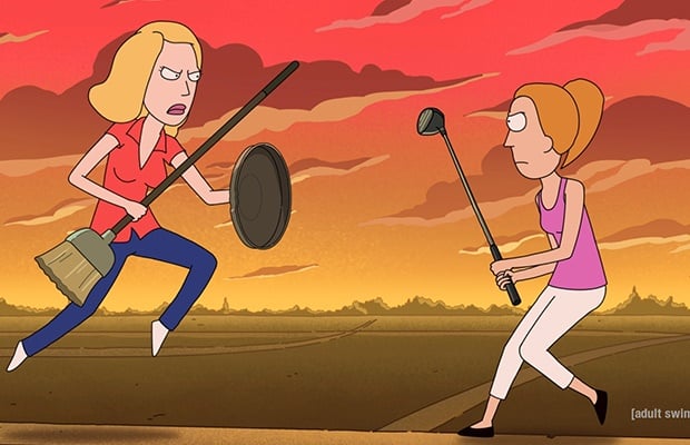 Beth Smith and Summer Smith in 'Rick and Morty.'