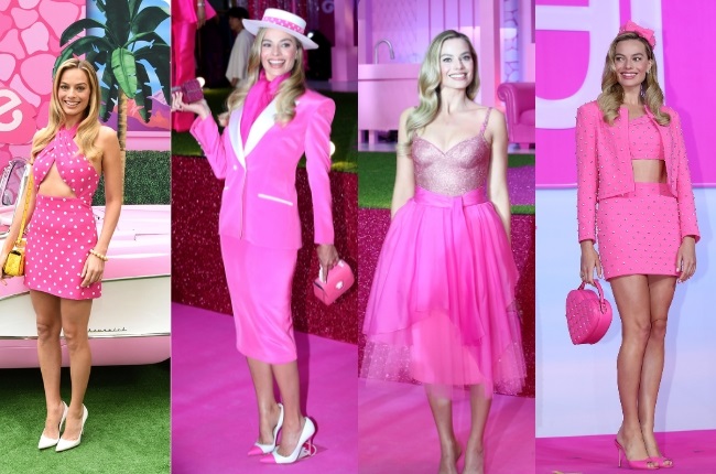 Margot Robbie Promotes 'Barbie' In Moschino