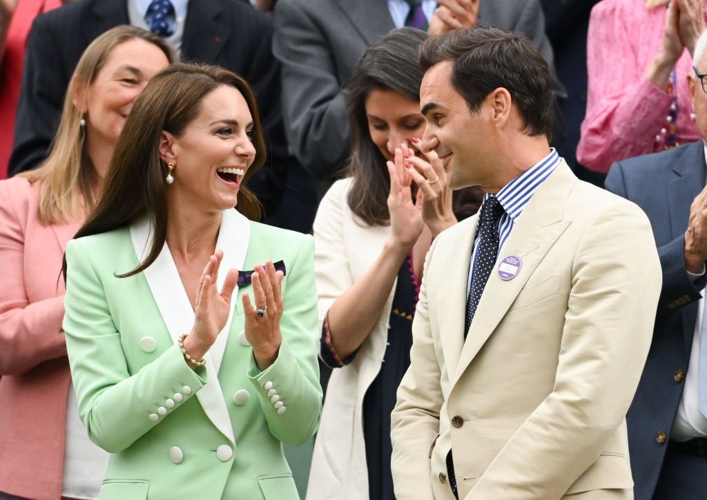 Catherine, Princess of Wales and Roger Federer in 