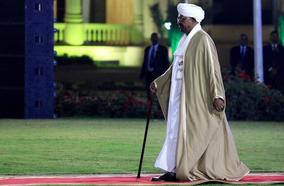 Sudan's former president Omar al-Bashir arrives ahead of delivering his addresses to the nation on the eve of the 63rd Independence Day anniversary at the Presidential Palace in Khartoum, Sudan on December 31, 2018. Picture: Mohamed Nureldin Abdallah/File Photo/Reuters