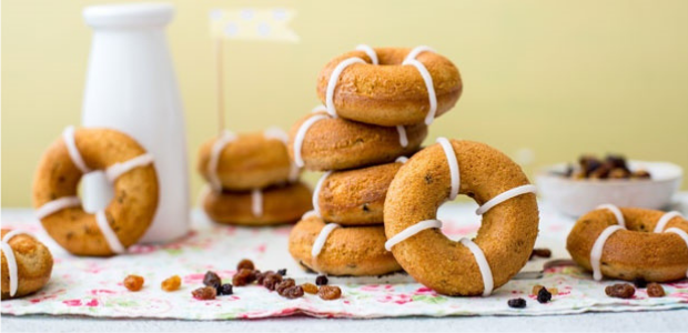 Hot Cross Bun doughnut