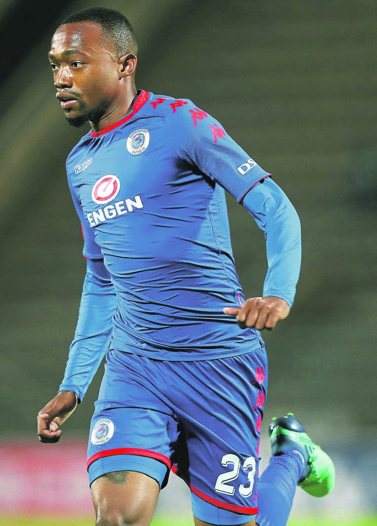 Thabo Mnyamane has recovered from injury to lead SuperSport United attack against Polokwane City tomorrow.Photo byBackpagepix