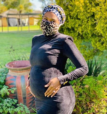Isibaya actress Asavela Mngqithi who is expecting a baby.