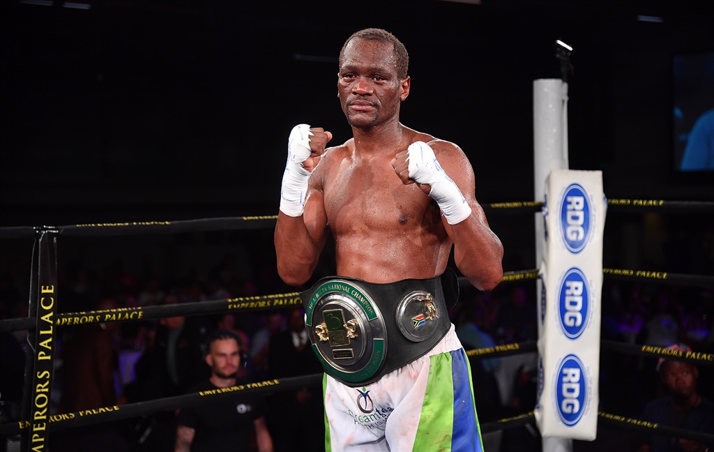 Nkululeko Mhlongo fought a draw in foreign soil.
(Photo by Johan Rynners/Gallo Images)