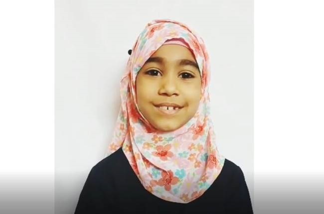 The video was created as part of Rumanah's school Covid-19 report